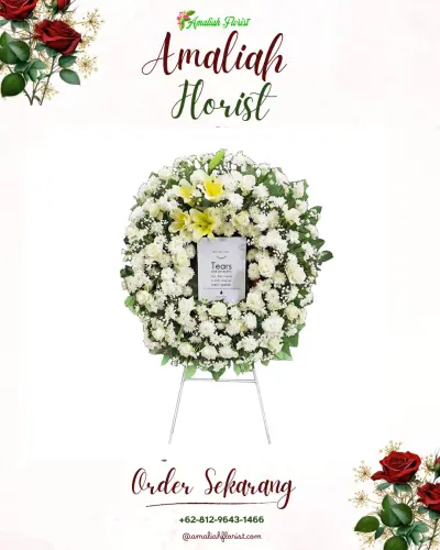 Krans Bunga Duka Cita di Sawaran Lor