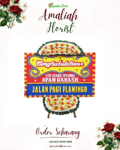 Bunga Papan Congratulation di Sawaran Lor